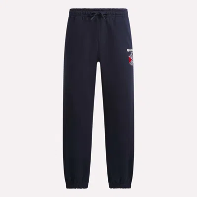 Reebok Men's Relaxed Logo Joggers In Vector Navy