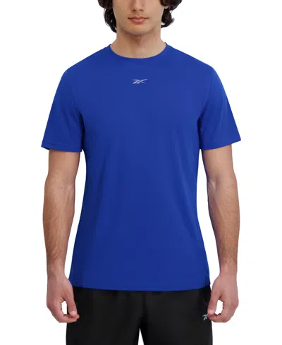 Reebok Men's Run Regular-fit Speedwick Running T-shirt In Blue