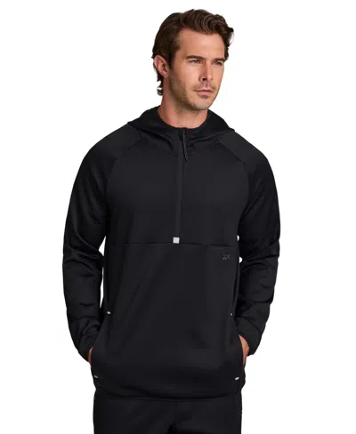 Reebok Men's Scuba Quarter-zip Sweatshirt In Black