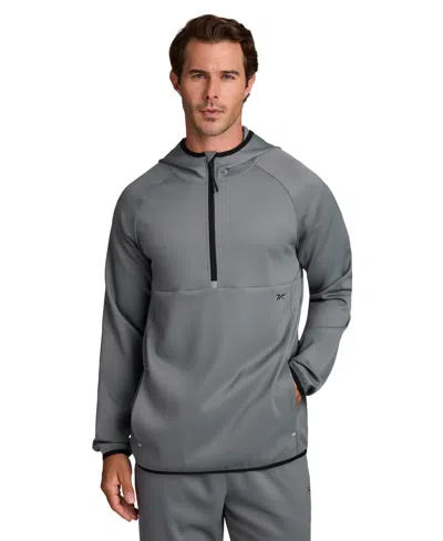 Reebok Men's Scuba Quarter-zip Sweatshirt In Gray