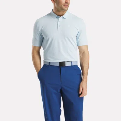 Reebok Men's Short Sleeve Bonded Micro Pique Polo Shirt In Blue