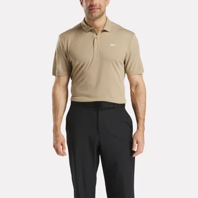 Reebok Men's Short Sleeve Oxford Knit Pique Polo Shirt In Green