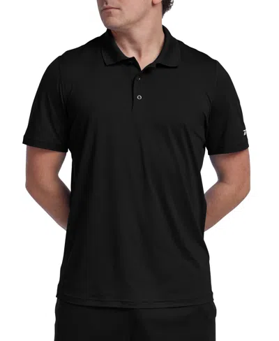 Reebok Men's Short Sleeve Performance Training Polo Shirt In Black
