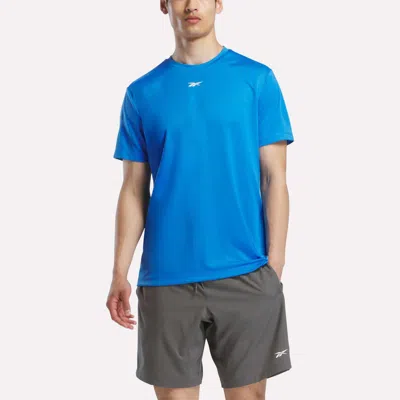 Reebok Men's Short Sleeve Tech Training T-shirt In Blue