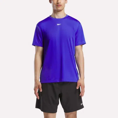 Reebok Men's Short Sleeve Tech Training T-shirt In Brown