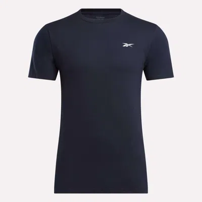 Reebok Men's Small Logo T-shirt In Blue