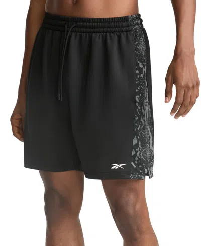 Reebok Men's Snake 7" Aop Panel Athletic Shorts