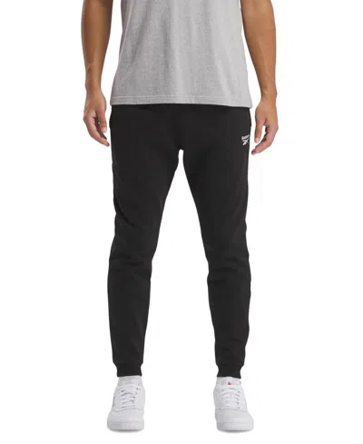 Reebok Men's Soft Fleece Drawstring Joggers In Black