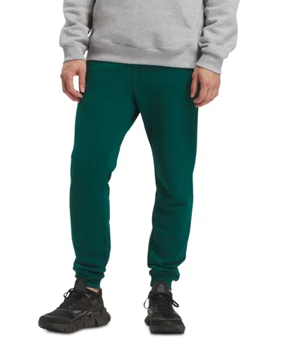 Reebok Men's Soft Fleece Drawstring Joggers In College Green