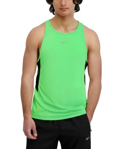 Reebok Men's Speedwick Interlock Tank In Green