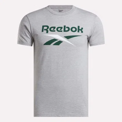 Reebok Men's Stacked Vector Graphic T-shirt In Gray