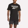 Reebok Men's Stacked Vector T-shirt In Black