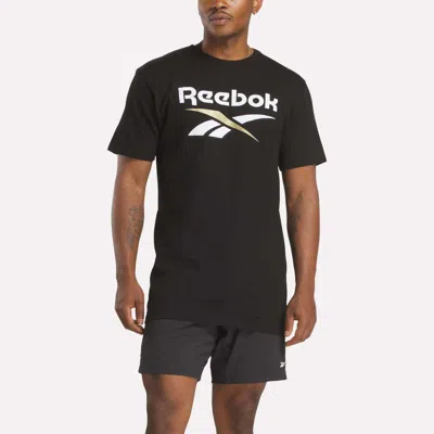 Reebok Men's Stacked Vector T-shirt In Black