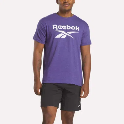 Reebok Men's Stacked Vector T-shirt In Purple