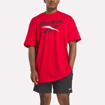 Reebok Men's Stacked Vector T-shirt In Red