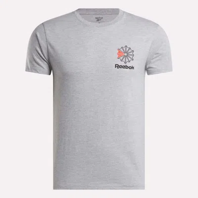 Reebok Men's Starcrest Logo Graphic T-shirt In Gray