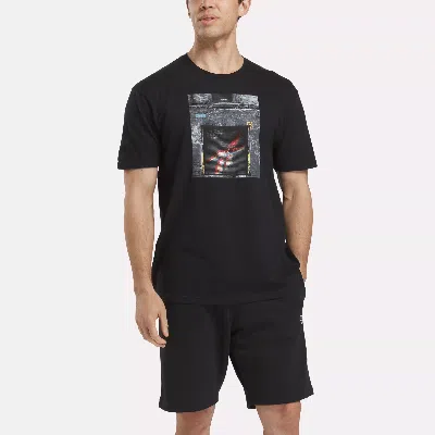 Reebok Men's Logo Graphic T-shirt In Black