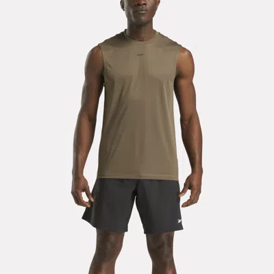 Reebok Men's Train Sleeveless Tech Tee In Green