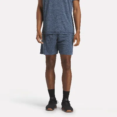Reebok Men's Training Knit Shorts 7" In Blue