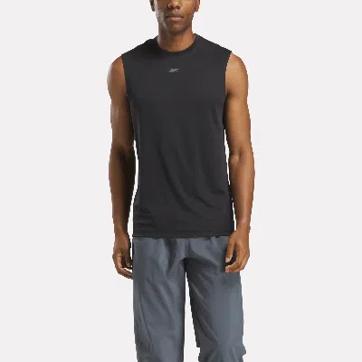 Reebok Men's Training Sleeveless Tech T-shirt In Gray