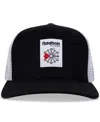 Reebok Men's Union Jack Wheel Canvas & Mesh Trucker Cap In Black