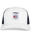 Reebok Men's Union Jack Wheel Canvas & Mesh Trucker Cap In Blue