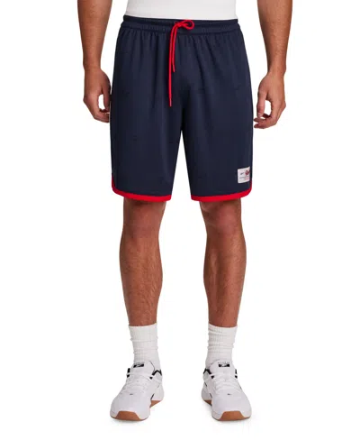 Reebok Men's United Americana-print Shorts, 9" Inseam In Vector Navy