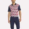 Reebok Men's Vector Argyle Print Polo In Multi