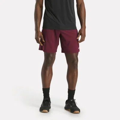 Reebok Men's Workout Ready Woven Shorts In Burgundy