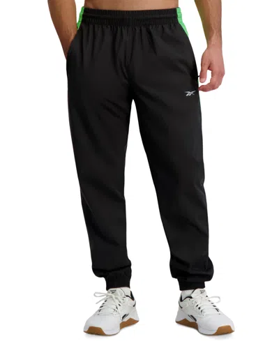 Reebok Men's Woven Track Pants In Black