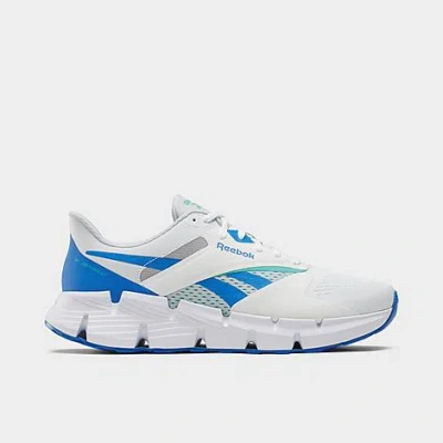 Reebok Unisex Zig Dynamica 5 Shoes In White/kinetic Blue/grey  1