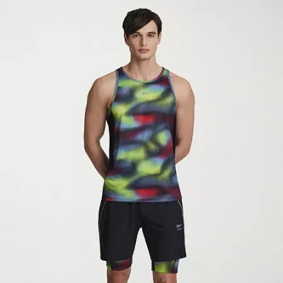 Reebok Mens Crew Neck Sleeveless Active Tank Top In Multi