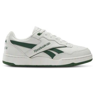 Reebok Bb4000 Ii Sneakers In Chalk With Forest Green Detail-white