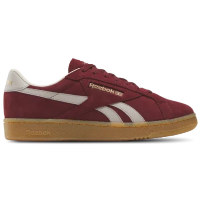 Reebok Mens  Club C Grounds Uk In Rich Marooon/brass/moonstone