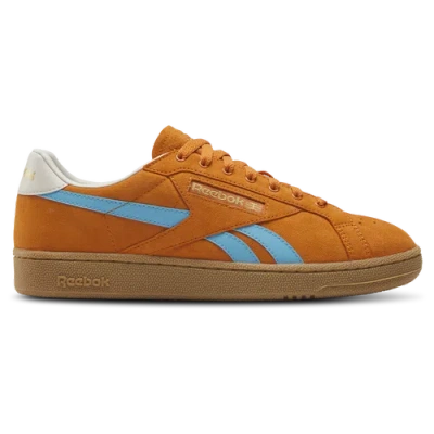 Reebok Mens  Club C Grounds Uk In Terracota / Bold Cyan / Bone