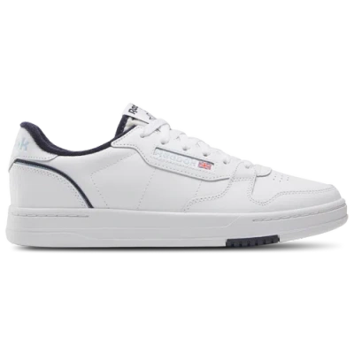 Reebok Mens  Phase Court In White/soft Blue/navy