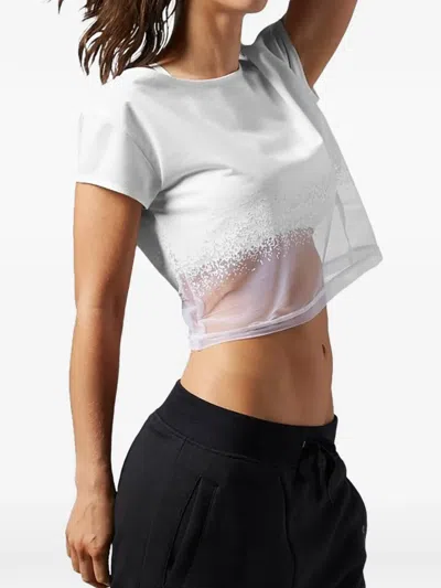 Reebok Mesh Coverup T-shirt In White