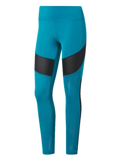 Reebok Mesh Leggings In Blue
