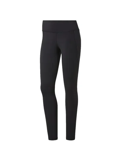 Reebok Mesh Panel Tight Leggings In Black