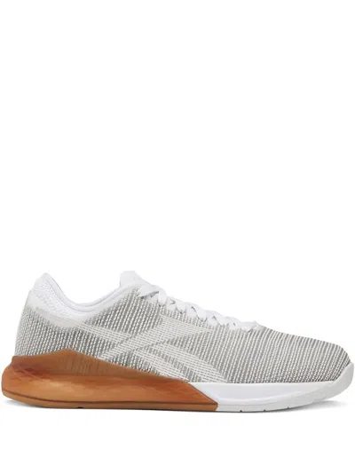 Reebok Nano 9 "white/skull Grey" Sneakers In Gray