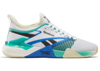 Pre-owned Reebok Nano Court (women's) Sneakers In Footwear White/weathered White/unleashed Green