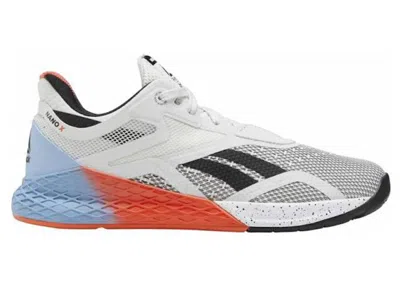 Pre-owned Reebok Nano X (women's) Sneakers In White/fluid Blue/vivid Orange
