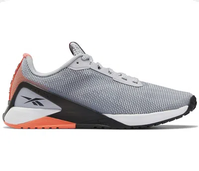 Pre-owned Reebok Nano X1 Grit (women's) Sneakers In Grey/core Black/orange Flare