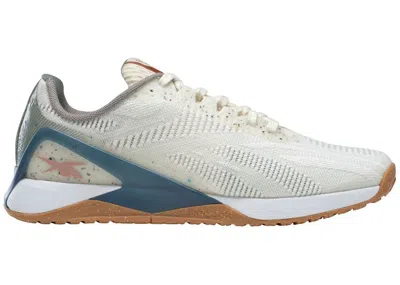 Pre-owned Reebok Nano X1 Vegan (women's) Sneakers In Classic White/harmony Green/brave Blue