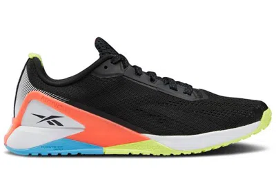 Pre-owned Reebok Nano X1 (women's) Sneakers In Black/orange Flare/radiant Aqua