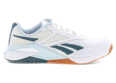 Pre-owned Reebok Nano X2 (women's) Sneakers In White/feel Good Blue/hoops Blue In Multi