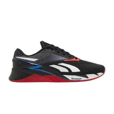 Pre-owned Reebok Nano X3 'black Blue Red'
