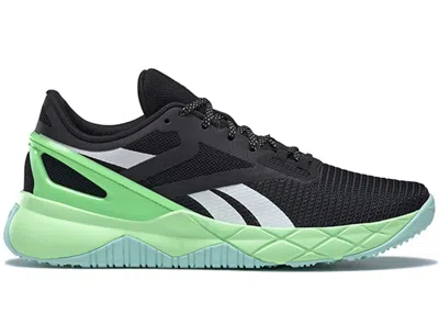 Pre-owned Reebok Nanoflex Tr Black (women's) Sneakers In Core Black/digital Glow/neon Mint