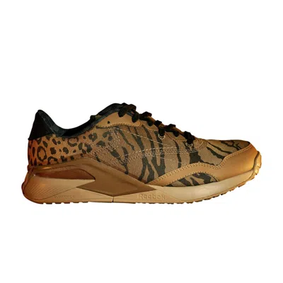 Pre-owned Reebok National Geographic X Nano X2 Grow 'animal Print - Soft Camel' In Tan