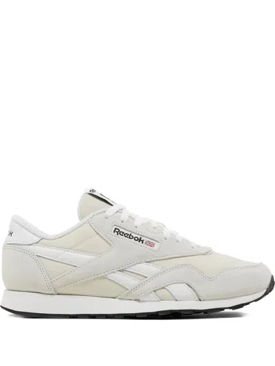 Reebok Nylon Suede Trainers In Neutral